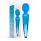 Aparat Masaj Nixie &raquo;Wand Ombre Metallic&laquo; 20 cm - Albastru##