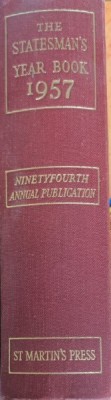 The Statesman s Year Book 1957 (Ce s-a intamplat in 1957 - carte in engleza)- S.H. Steinberg foto