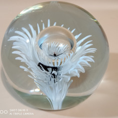 Presse papier / paperweight vintage din cristal -