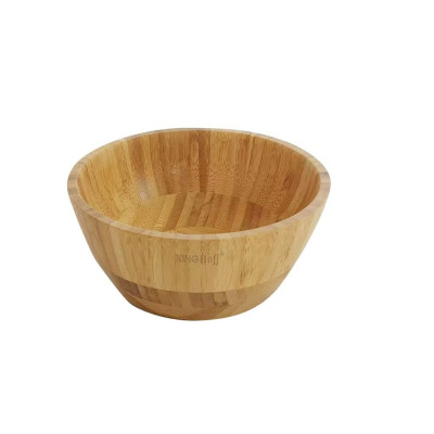 Bol din bambus decorativ pentru fructe si legume, castron, 16.1x11.5x7.5 cm, Kinghoff foto