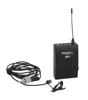 Microfon lavaliera wireless canal A 865mHz ibiza UHFBPMIC-A foto
