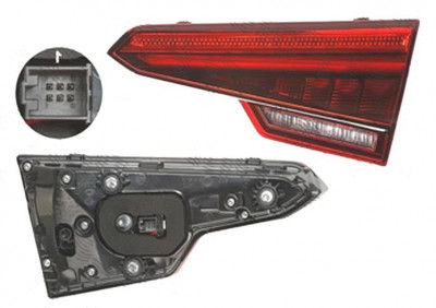 Stop spate lampa Audi A4/S4 (B9), 11.2015-, spate, Dreapta, semnalizare dinamica; partea interioara; cu mers inapoi; LED, HELLA foto