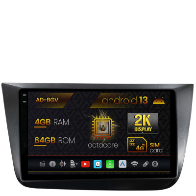 Navigatie Seat Altea Toledo (2005-2012), Android 13, V-Octacore 4GB RAM + 64GB ROM, 9.5 Inch - AD-BGV9004+AD-BGRKIT055 foto