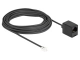 Cablu Telefon DELOCK 10m RJ11 la RJ45 Negru 28AWG 88096