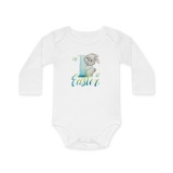Body Bebelusi, alb, Primul meu Paste, baieti, tematica First Easter, marimea 80