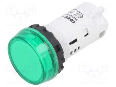 Lumină de control LED &Oslash;22,5mm IP65 22mm YW -20&divide;55&deg;C IDEC