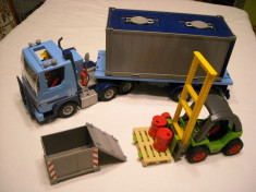 Playmobil 2350 (4447) + 3003 - Container Truck + motostivuitor foto