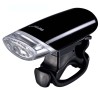 Far Bicicleta 3 LED Alb, 3 Functii (Intens, Slab, Intermitent), Negru, Infini Luxo 3, Include Baterii AA