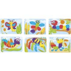 Joc educativ mozaic Miniland, 180 piese