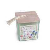 Cumpara ieftin Lumanare parfumata in borcan sticla Flowery Air cm 8 x 8 x 8,5 H