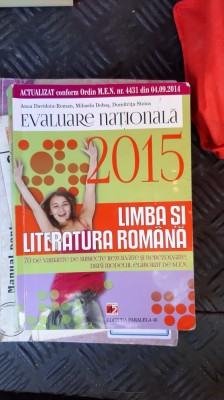 LIMBA SI LITERATURA ROMANA EVALUARE 70 DE VARIANTE DE SUBIECTE DOBOS STOICA foto