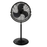 Ventilator cu Picior Equation Mogo 3, 120W, 45cm, 3 Viteze, Negru, Design Retro
