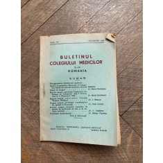 Buletinul Colegiului Medicilor din Romania Anul VIII Decembrie 1944