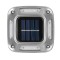 Lampa solara led pentru gradina flippy, 8 led-uri, prindere de perete sau impamantare, ip65, forma patrat, material abs si policarbonat, 9 x 9 cm, bat