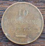 (M2176) MONEDA SAN MARINO - 10 CENTESIMI 1875, MAI RARA