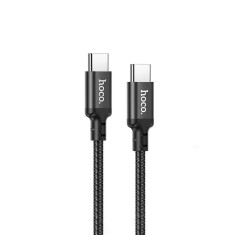 Cablu de Date Type-C la Type-C 60W, 3A, 1m Hoco Double (X14) Negru foto
