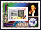 Belize 1984 - Ausipex, timbru pe timbru, colita neuzata
