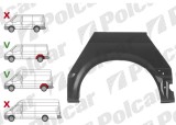 Segment reparatie aripa spate FORD TRANSIT (V184/5), 05.2000-04.2006 model mediu si LUNG, partea dreapta, metal galvanizat; mediu,