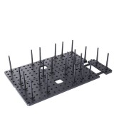 Suport Organizator Vase Bucatarie Ajustabil ABS, Raft Farfurii, Pahare, Flexibil, Robust, Universal