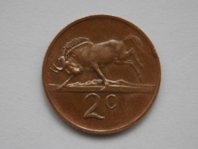 2 CENTS 1976 AFRICA DE SUD-comemorativa foto