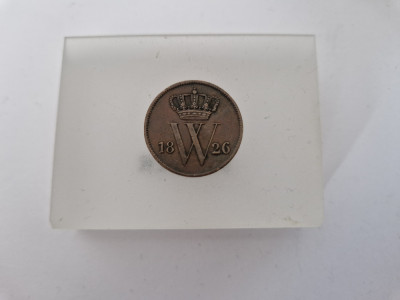Olanda 1 Cent 1826 -Cupru foto