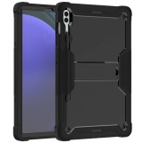 Husa pentru Samsung Galaxy Tab S9 FE Plus + Folie - Techsuit Rugged TabShell - Black