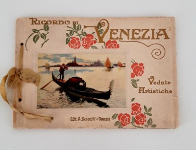 Carte veche Ricordo di Venezia set 14 litografii foto