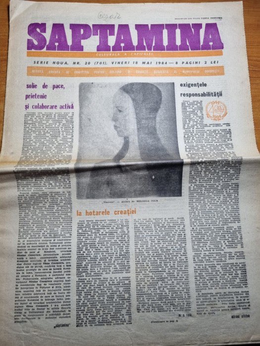 saptamana 18 mai 1984