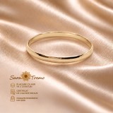 Verigheta unisex Unio, clasica, placata cu aur 18K, latime 3 mm Brazilia