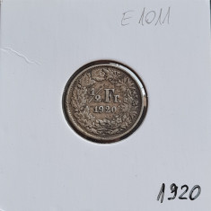Elvetia 1/2 franc 1920