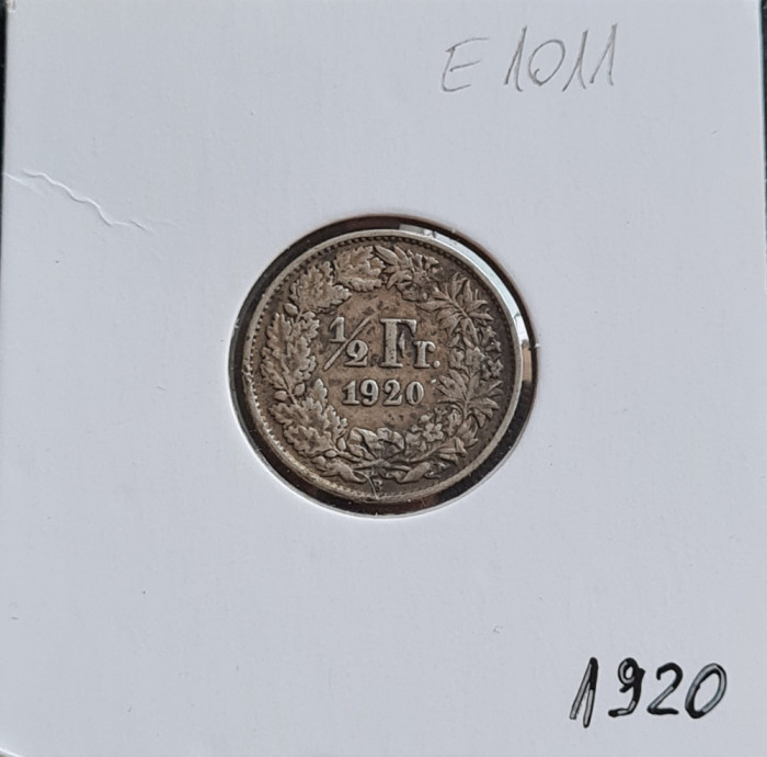 Elvetia 1/2 franc 1920