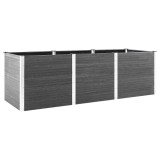Cumpara ieftin Strat inaltat de gradina, gri, 300x100x91 cm, WPC