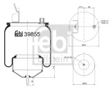 FEBI BILSTEIN 39855 Burduf, suspensie pneumatica