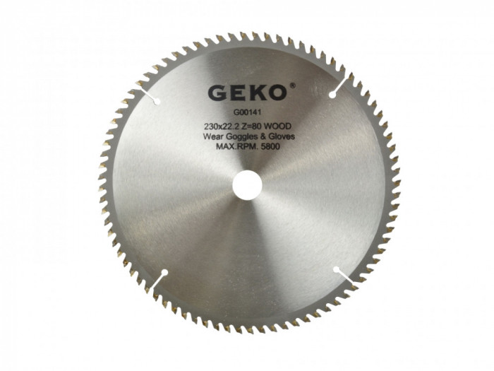 Disc pentru lemn, 230x22x80T, Geko G00141