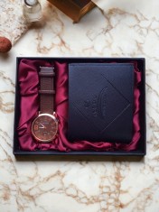 Set pentru barba?i ceas ?i portofel foto