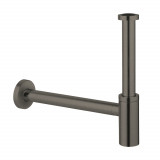 Sifon lavoar Grohe 28912AL0, 1/4 inch, alama, sild glisant, surub curatare, mat, hard graphite