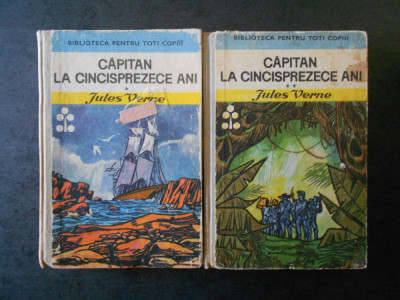 Jules Verne - Capitan la cincisprezece ani 2 volume (coperta uzata) foto