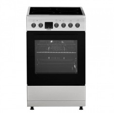 Aragaz Samus SM564VTE INOX, Electric, 4 arzatoare, 10 functii cuptor, grill, convectie 3D, timer digital, lumina interioara, inox