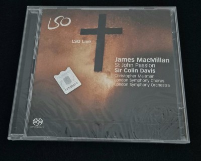 SACD Super Audio Cd London Symphony Orchestra James MacMillan St John Passion Dirijor Sir Colin Davis foto