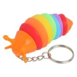 Breloc pentru copii, Formă de melc fără cochilie, Multicolor, 7,5 cm, CMCLASS