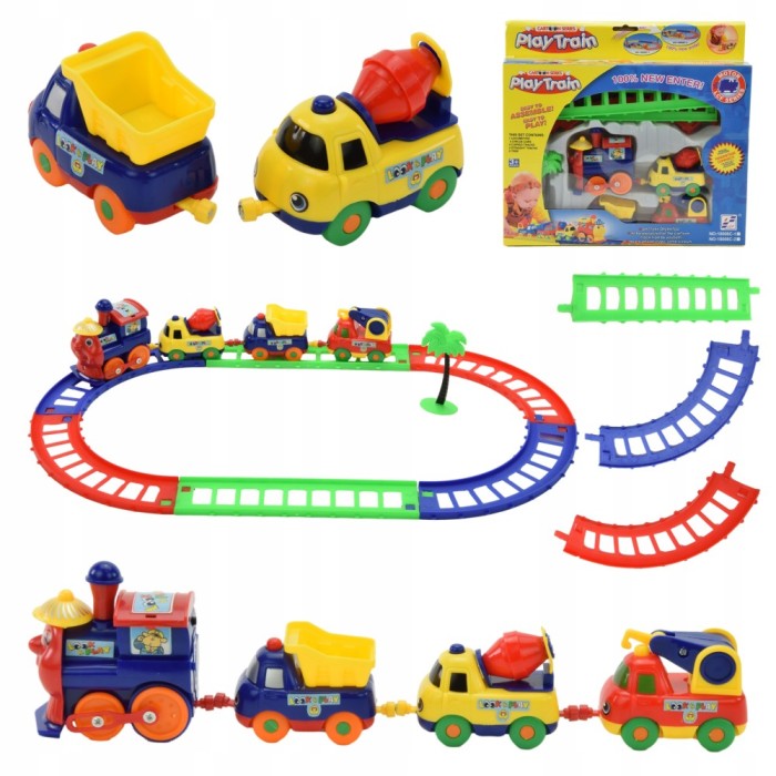 SET DE TREN PENTRU COPII LOCOMOTIVĂ VAGOANE DE TREN SET