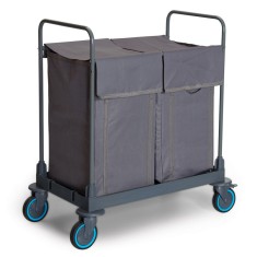 Carucior Hotelier pentru Lenjerie si Rufe Murdare Esenia, 2 x 125L foto