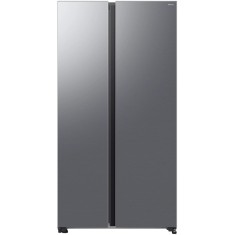 Side by side Samsung Bespoke RS70F65QETEO, 659 l, All Around &amp; Metal Cooling, WiFi, Clasa E, Silver
