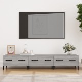 Cumpara ieftin Comodă TV, sonoma gri, 150x34,5x30 cm, lemn prelucrat