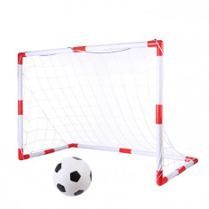 Set de fotbal 2 in 1 King Sport, Rosu/Alb