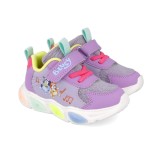Sneakers bluey cu luminite garvalin 251856, roz (marime: 28 (17,5-18,1 cm))