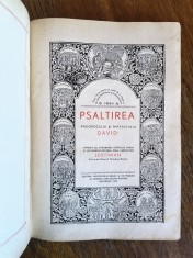 Psaltirea Proorocului si Imparatului David - Tiparita Justinian 1958 / R3P1F foto