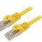 Patch Cord S/FTP Cat 6a Cupru LSZH Galben 15m 27AWG