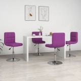 Cumpara ieftin Scaune de bucătărie, 4 buc., violet, piele ecologică