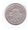 Moneda Anglia 2 shilling / 2 shillings 1949, stare buna, curata, Europa, Cupru-Nichel